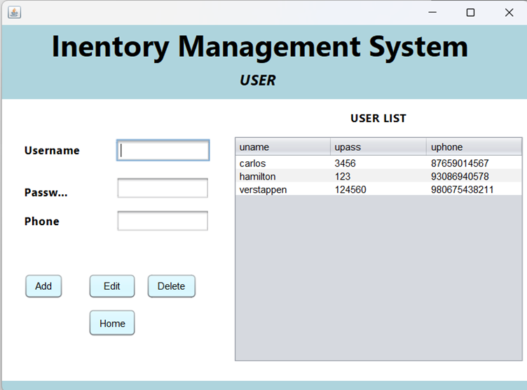 Supermarket Management Aplication
